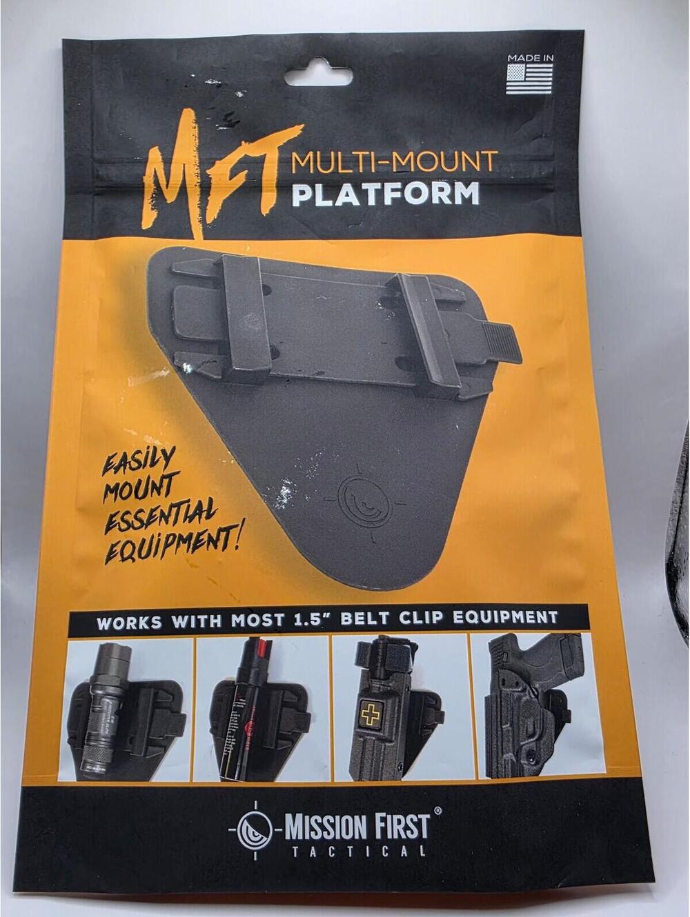 Brand New!!! - MFT Multi - Mount Platform - Mount Anything w/Belt Clip Anywhere